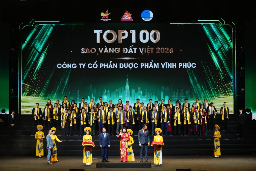 VINPHACO – 2024 ခုနှစ် ဗီယက်နမ်ရွှေကြယ်ဆု 100 ထိပ်တန်း ဂုဏ်ယူမှုကို သယ်ဆောင်နေသည်