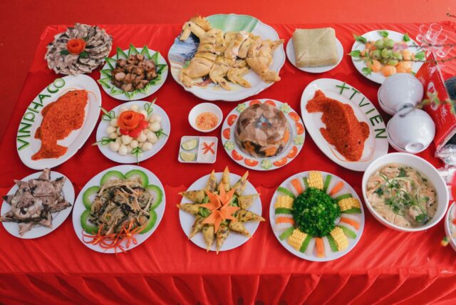 The Tet feast prepared by Vinphaco employees embodies the essence of Vietnamese cuisine.