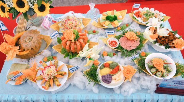 A Tet feast tray rich in traditional Vietnamese cuisine and the spirit of togetherness.