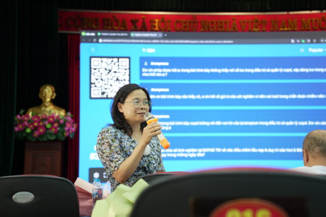 Healthcare professionals attending respiratory medicine education program in Vietnam