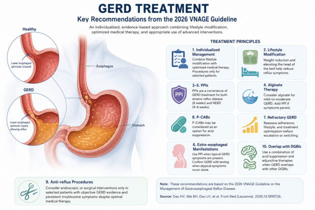 GERD Treatment According to the 2026 VNAGE Guideline: Key Recommendations
